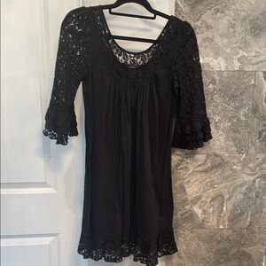 Elegant Black Lace Dress